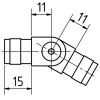 Raccord de lisse orientable