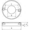 Cache platine rond