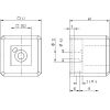 Adaptateur pour tube carré