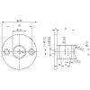 Platine avec entretoise cylindrique