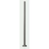 Poteau rond Ø42.4x2.0mm avec platine FF Ø100mm en inox brossé grain