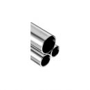 Tube en inox 304 Ø42.4x2.0mm - finition brossé semi-brillant grain fin 320