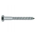 Fixation pour le bois : Tirefonds tête Hégagonale en inox 304