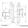 Support verre plat Ø 50 mm